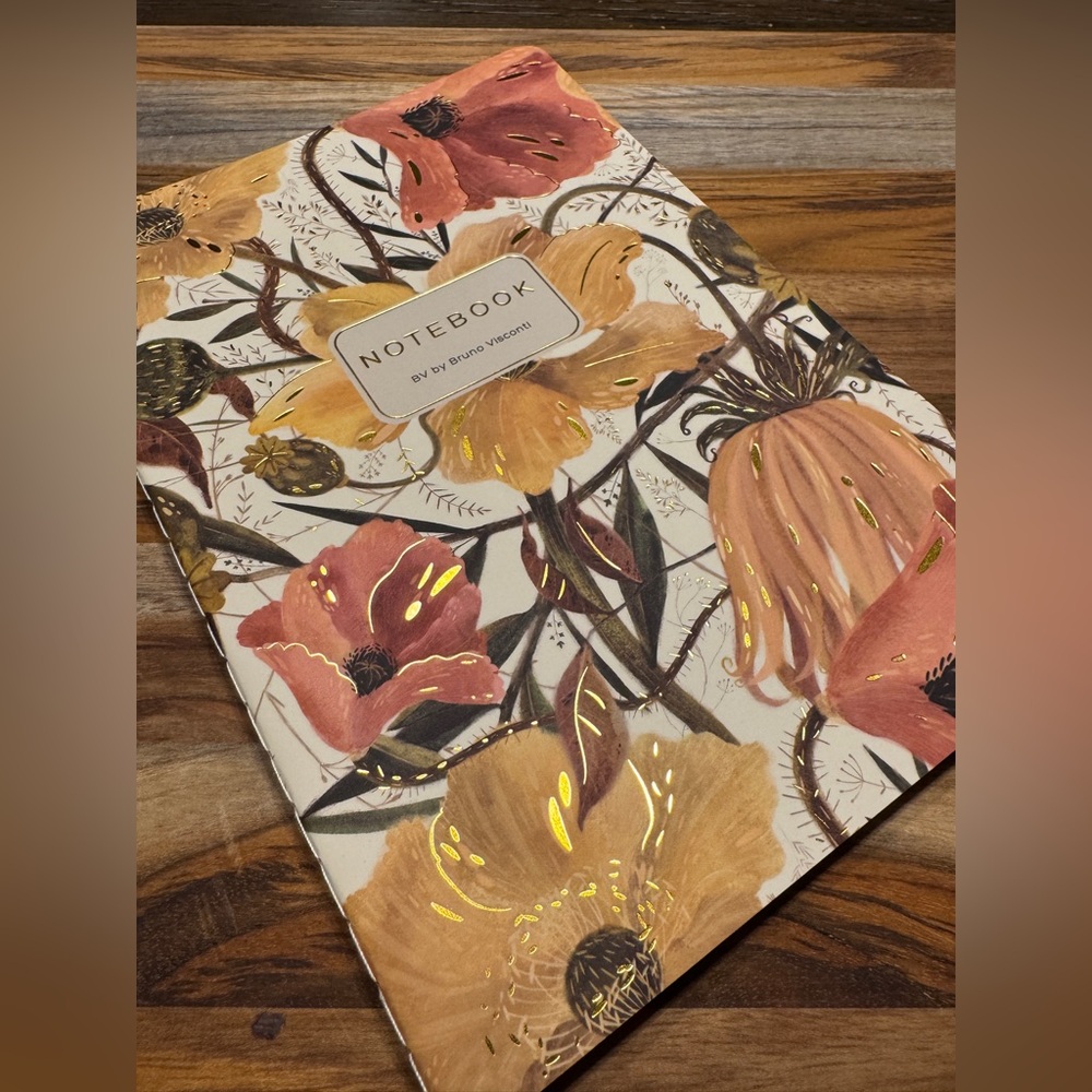 Bruno Visconti Soft Touch Soft Petals Floral Notebook Journal A5 NEW